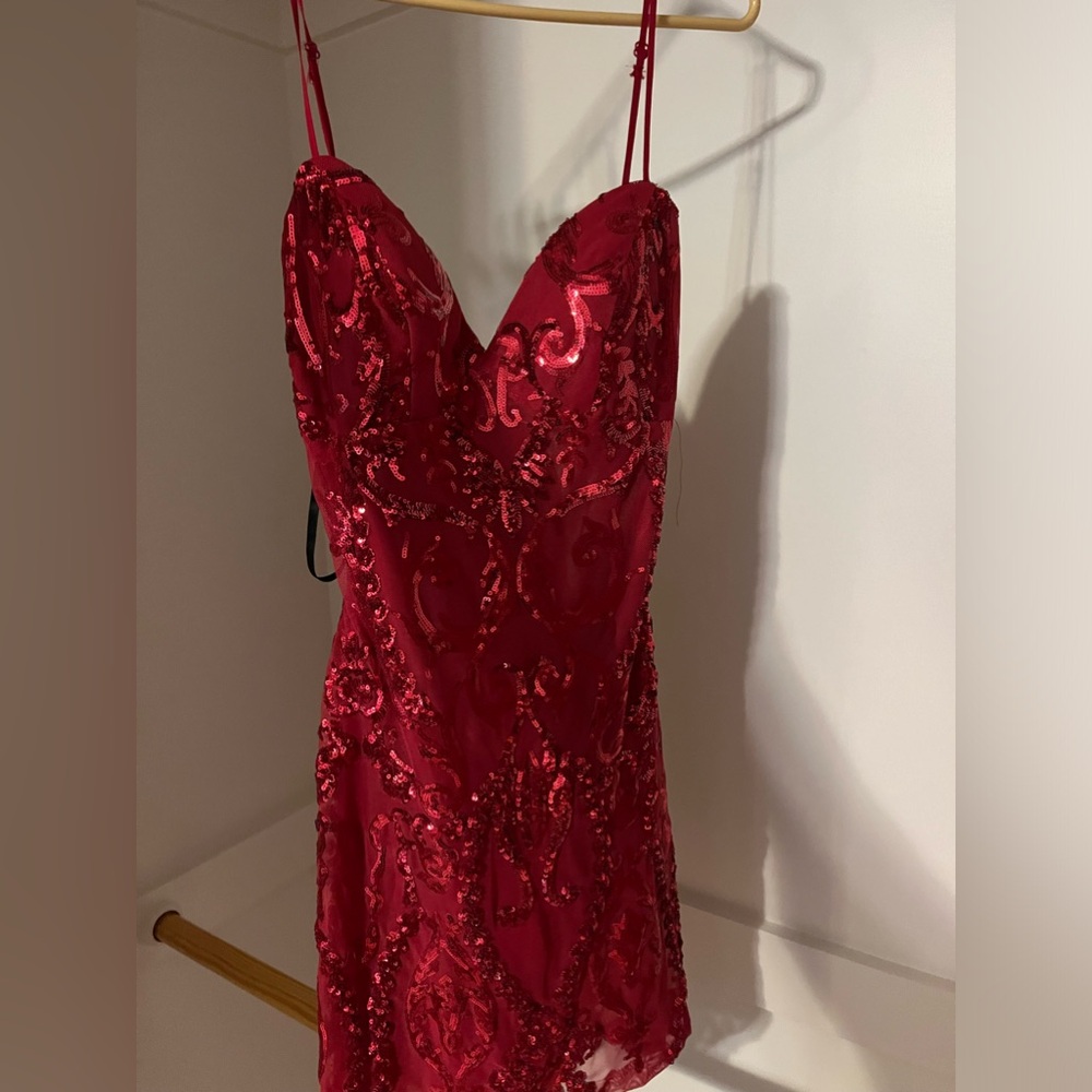 Red Homecoming Mini Dress